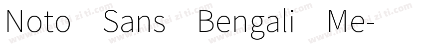 Noto Sans Bengali Me字体转换